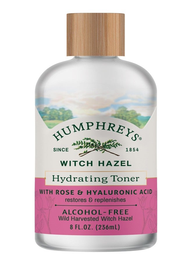 Humphreys Witch Hazel Hydrating Toner | Wild Harvested Witch Hazel & Rose | Natural, Alcohol-Free Formula | Balancing & Hydrating | Clears Pores | 8 Fl Oz - Image 1